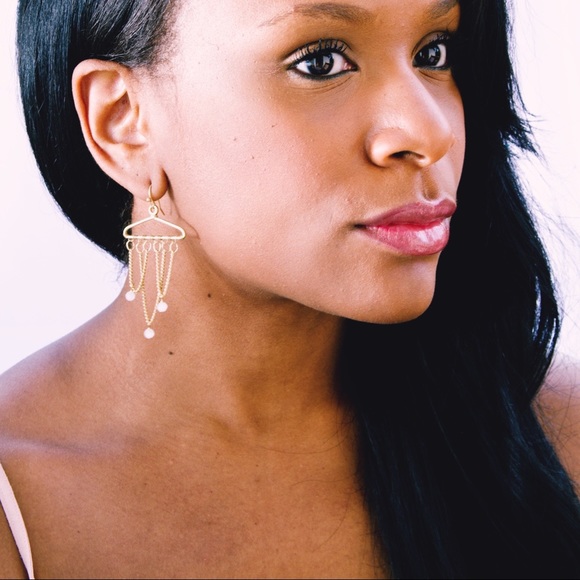 Clothing hanger earrings - Picture 1 of 8